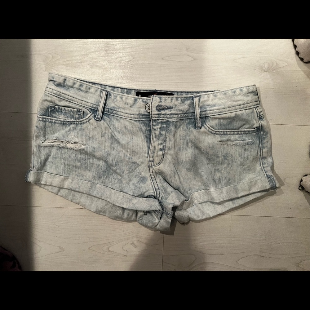 Hollister acid wash shorts